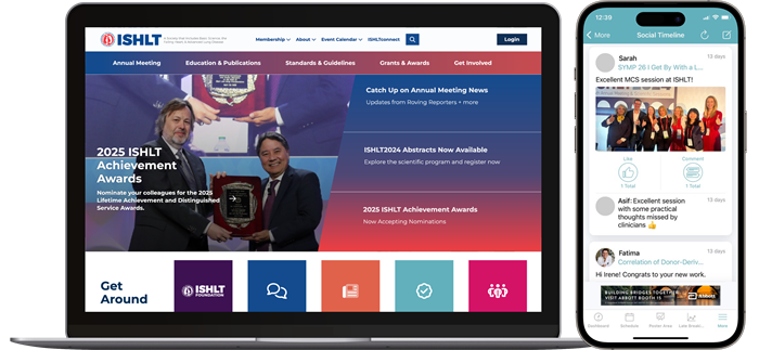 ISHLT Website & Mobile Event App Image ISHLT Website & Mobile Event App Image
